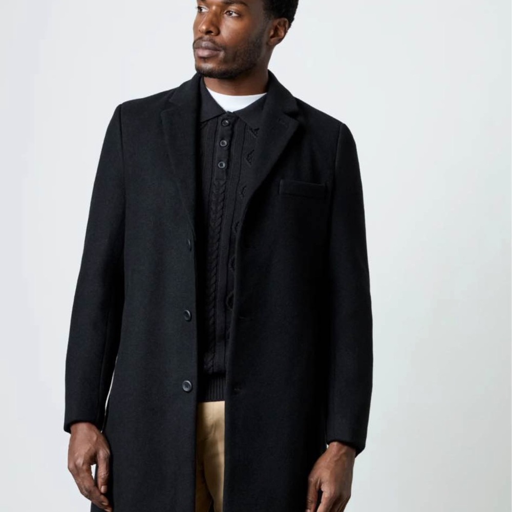 NWT French Connection Men's wool blend overcoat XS S XL XXL